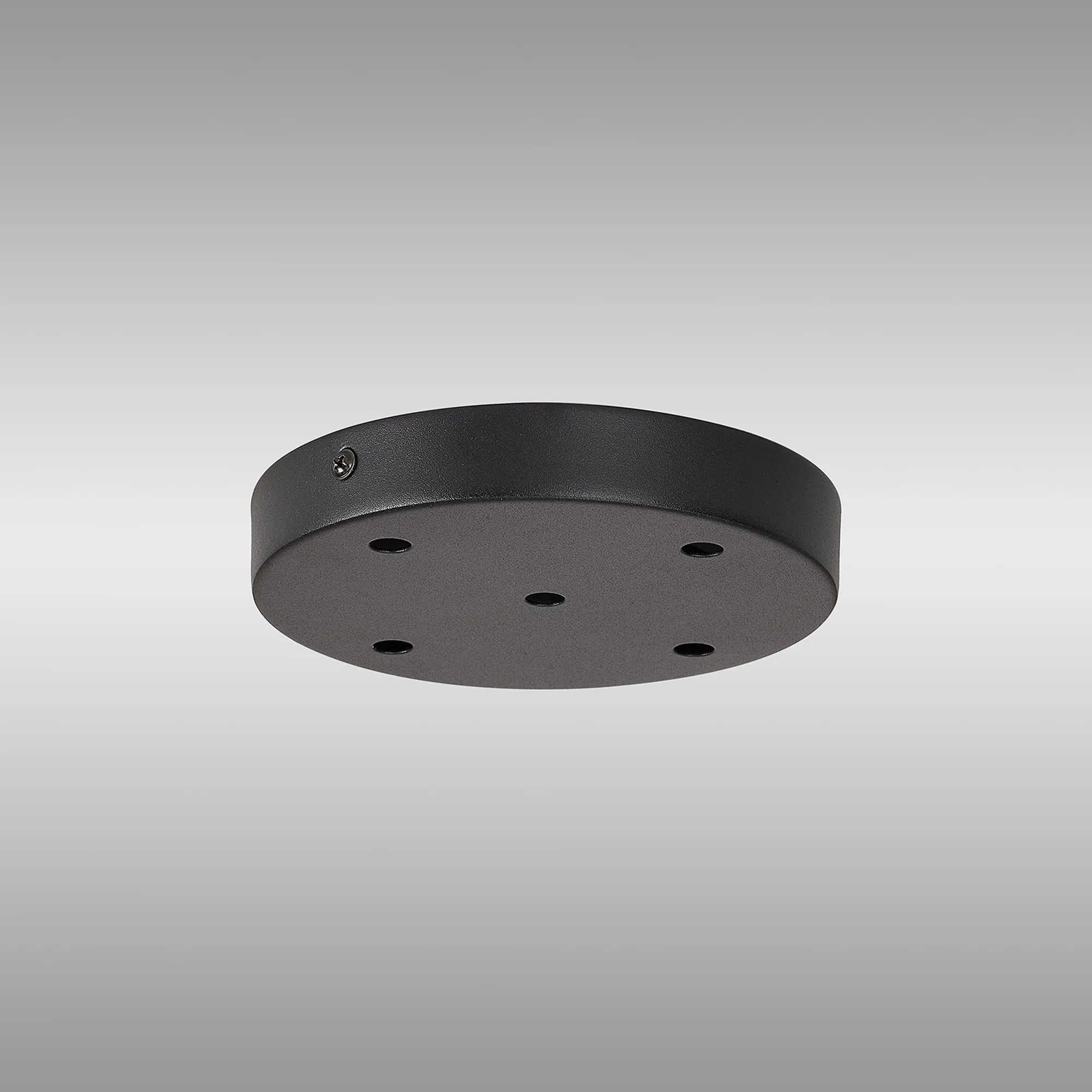 Hayes 5 Hole 15cm Round Ceiling Plate Satin Black D0828BL  Deco Hayes Black